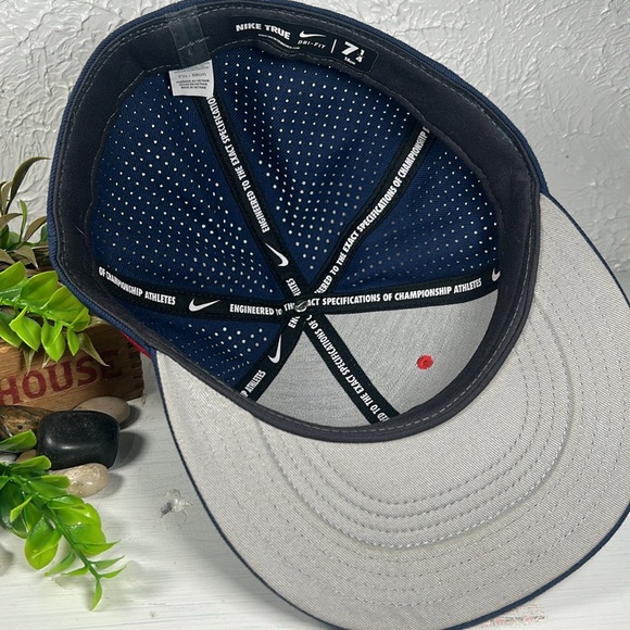 Ole Miss University of Mississippi Nike Dri-Fit Size 7 1/4” College Athletic Hat - Picture 8 of 16